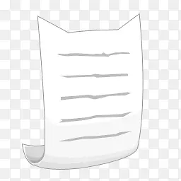 猫白色信纸桌面主题PNG图标