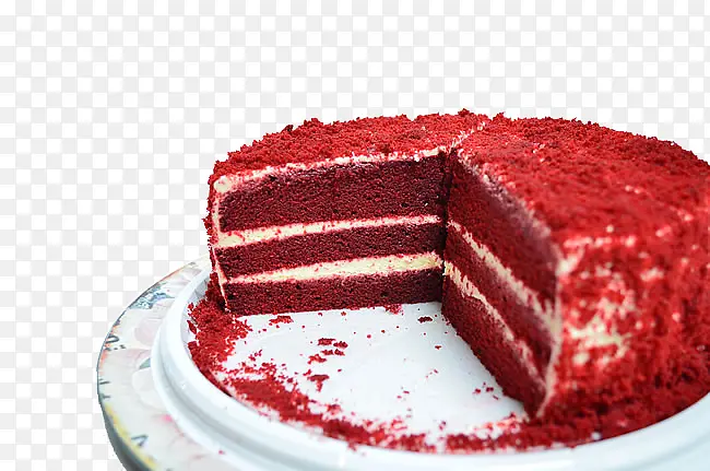 大红色蛋糕图片