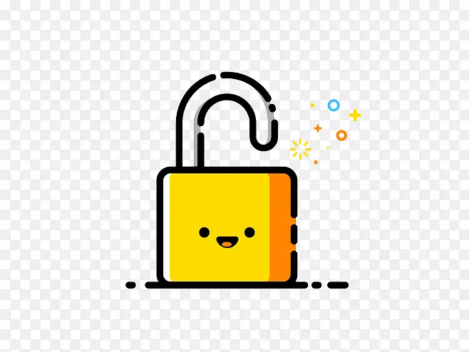 黄色卡通锁PNG图片素材下载_图片编号9847240-PNG素材网