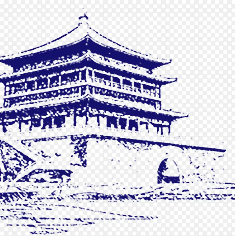 中式古楼素材