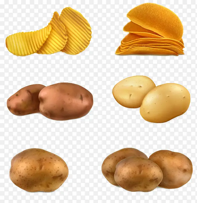 马铃薯薯片素材