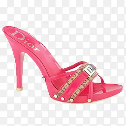 Dior红色高跟鞋