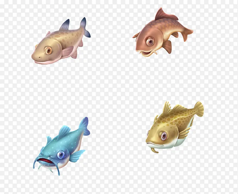 四条海洋鱼