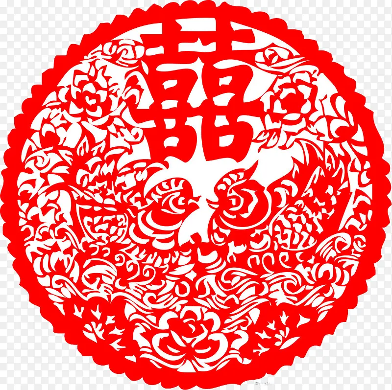 囍剪纸PNG图片素材下载_图片编号9856769-PNG素材网