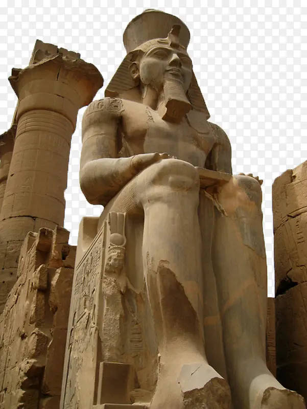埃及金字塔法老雕塑