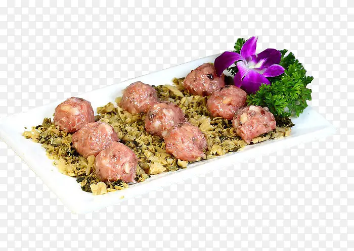 梅菜蒸肉丸火锅料