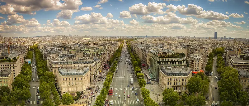 国际化巴黎城市景观