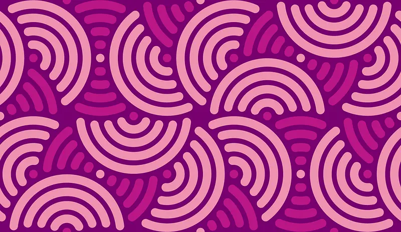 紫色半圆图案