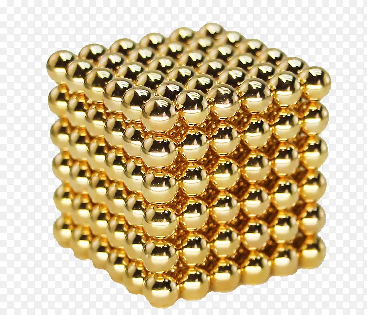 金色磁力球磁石素材