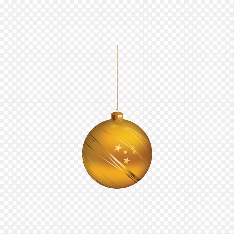 金色圆形圣诞球球免扣图片素材