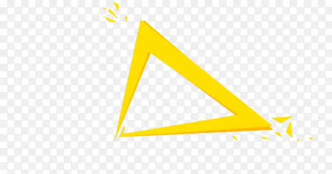 黄色三角形图片素材