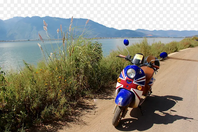骑着摩托去洱海