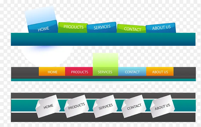 导航条设计矢量图免费下载