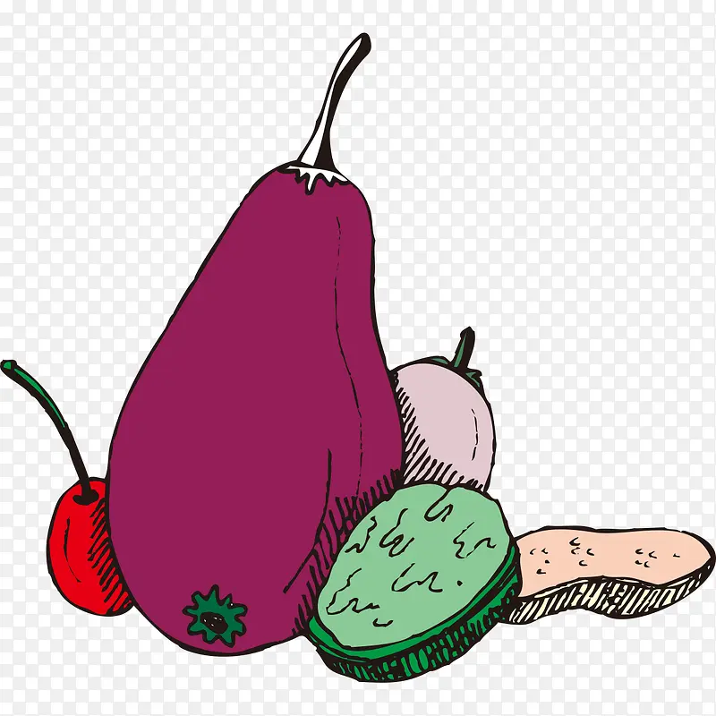 卡通瓜类蔬菜图片