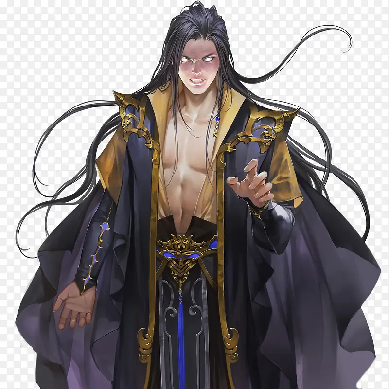 立绘古代狰狞的魔王PNG图片素材下载_图片编号9869014-PNG素材网