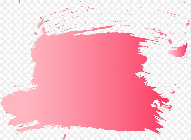 粉色矢量创意动感笔刷边框