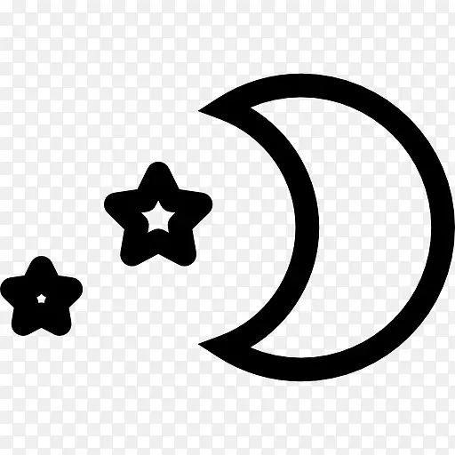 半个月亮与Stars 图标