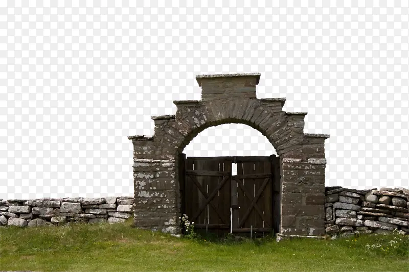 石头围墙门