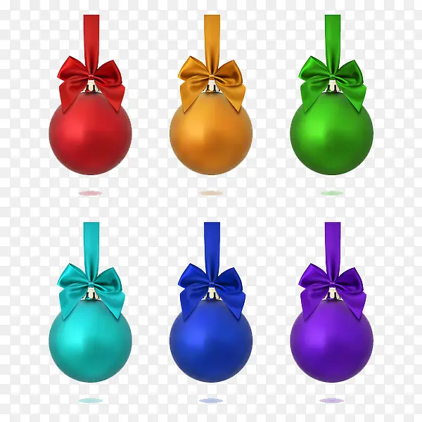 彩色的圣诞礼物球