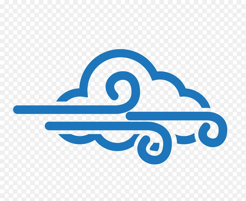 矢量风吹云朵PNG图片