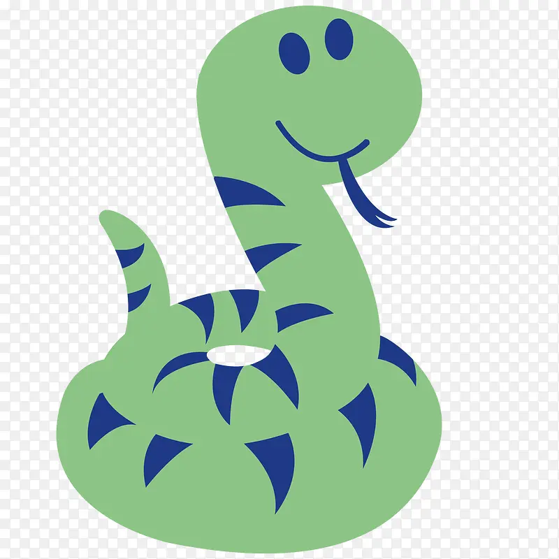 蛇绿色矢量素材