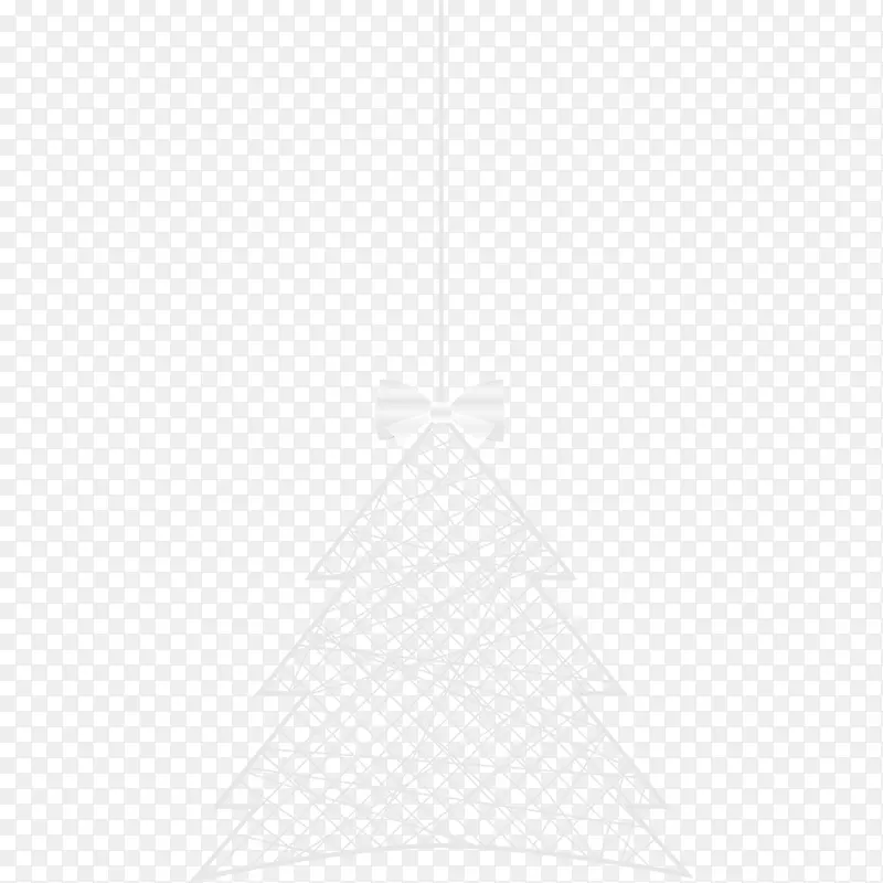 白色圣诞树装饰矢量素材