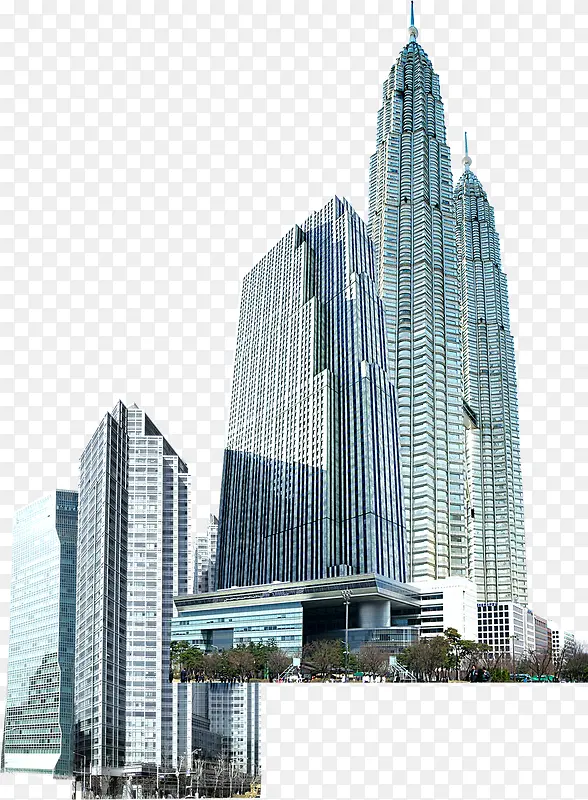 海港城市高楼建筑
