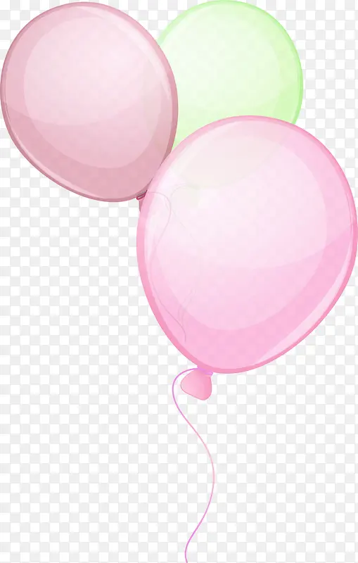 粉色卡通气球