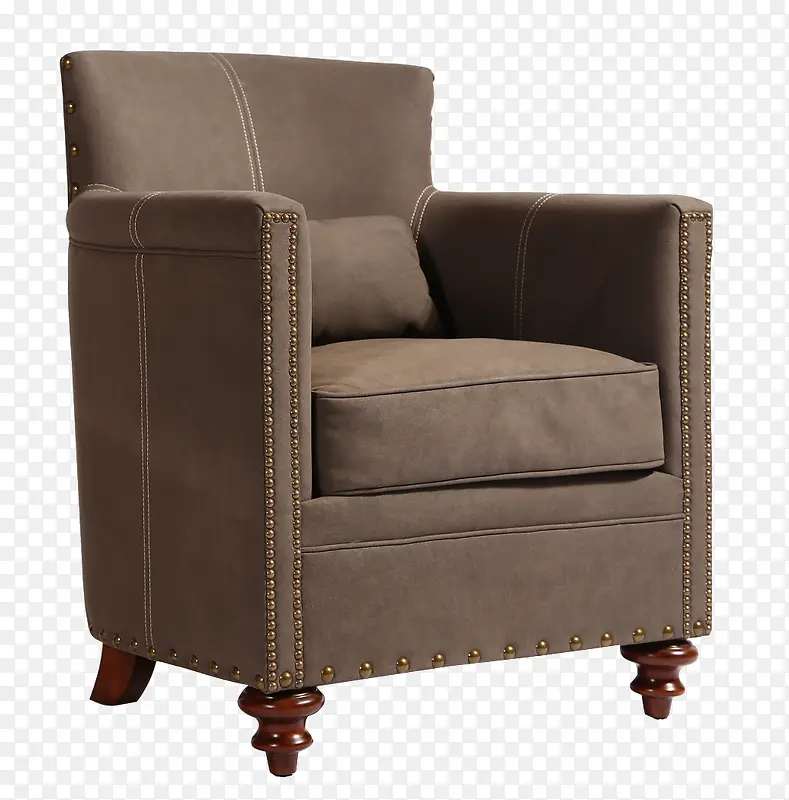 方形咖色沙发椅