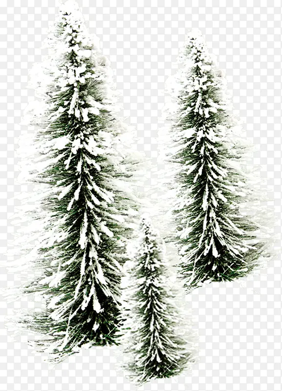 圣诞雪地大树设计