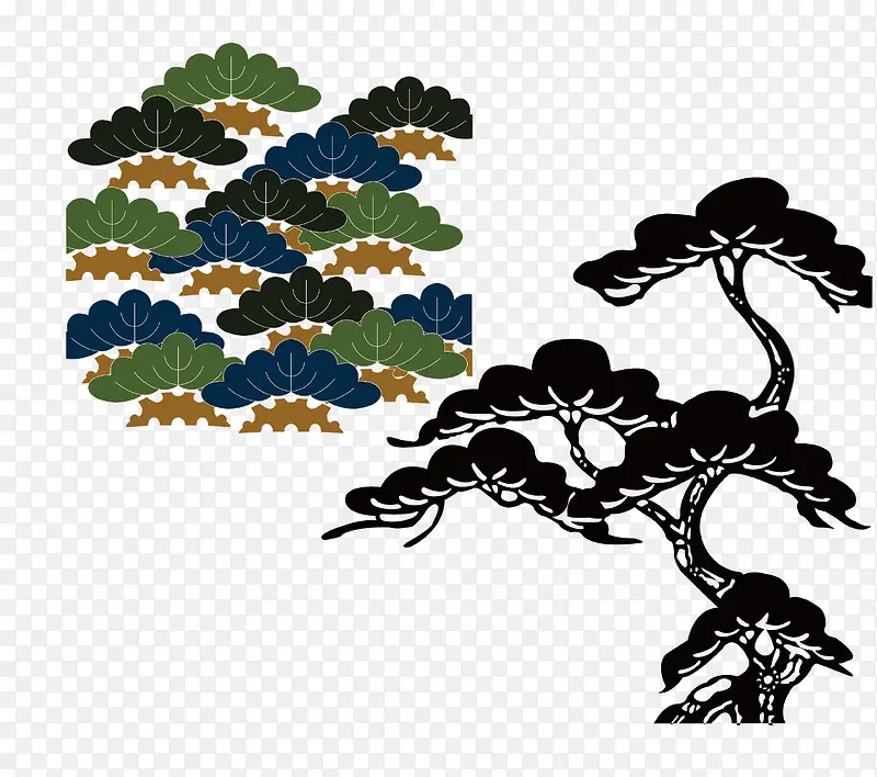 松柏纹样图案矢量素材PNG图片素材下载_图片编号9881289-PNG素材网