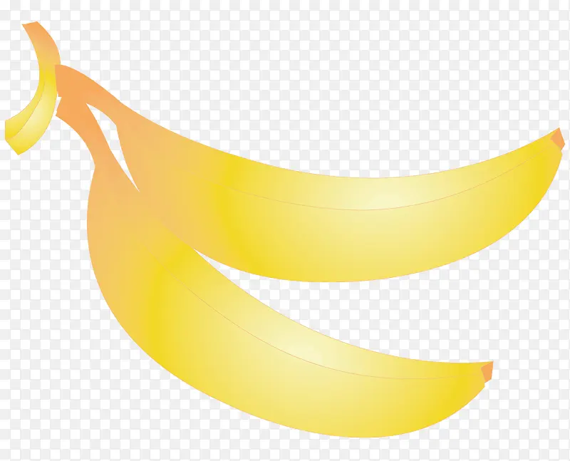 两根黄色香蕉