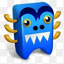 卡通牙齿怪物电脑图标