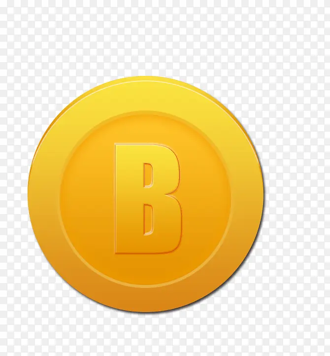 金币字母b图片