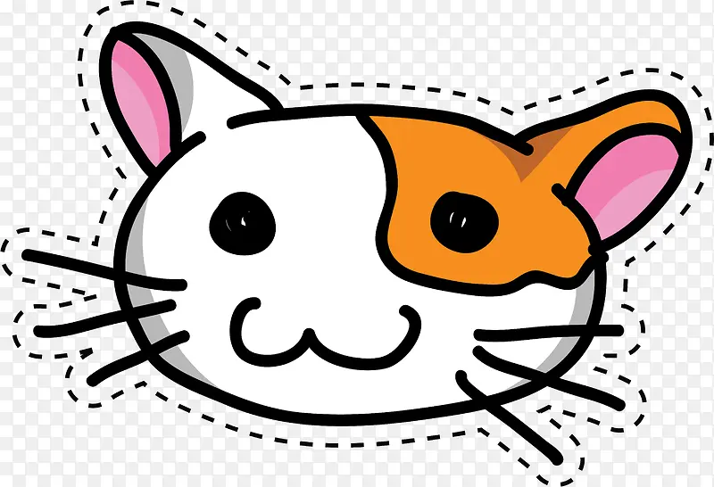 可爱卡通猫头