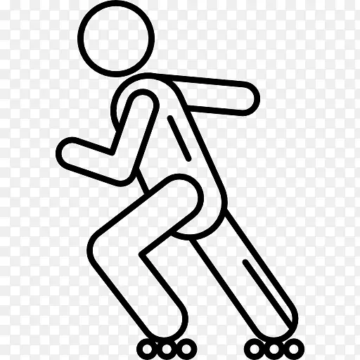 男子滑冰图标
