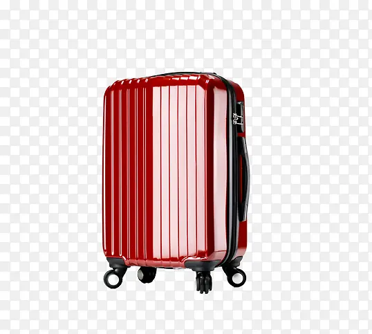 红色行李箱子