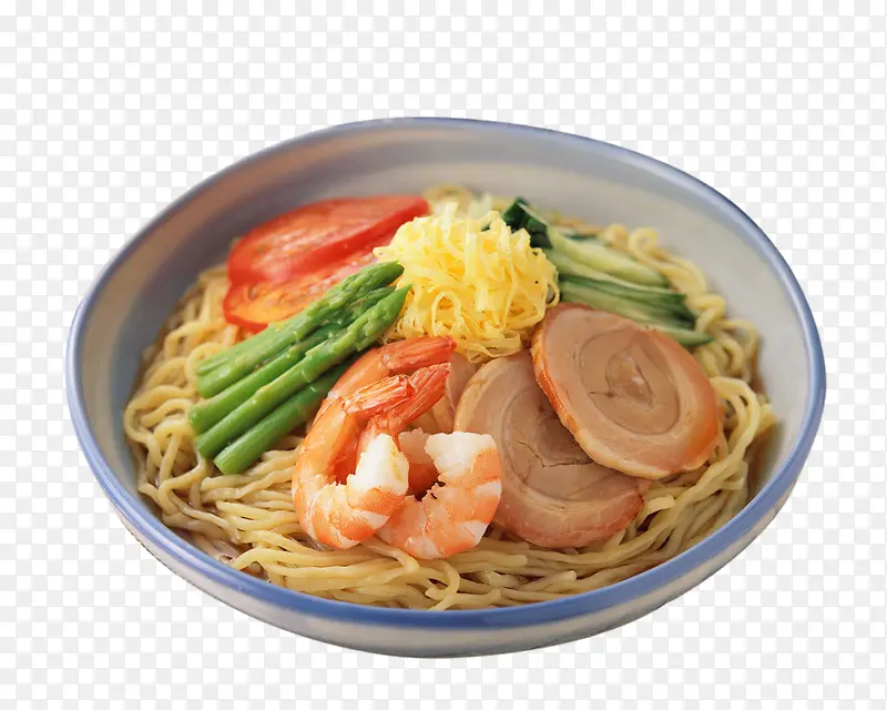 韩式海鲜面免抠美食素材