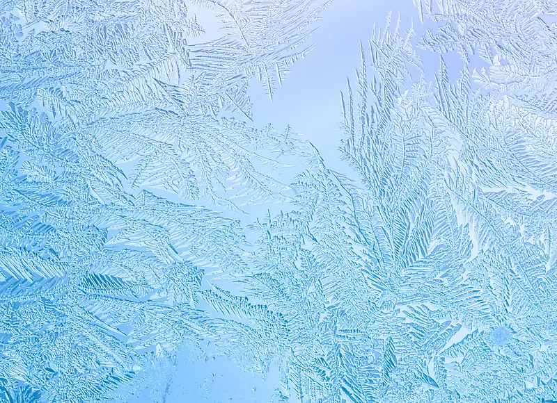 毛玻璃美景冬日雪花