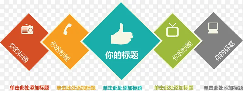 方形图标分类图.