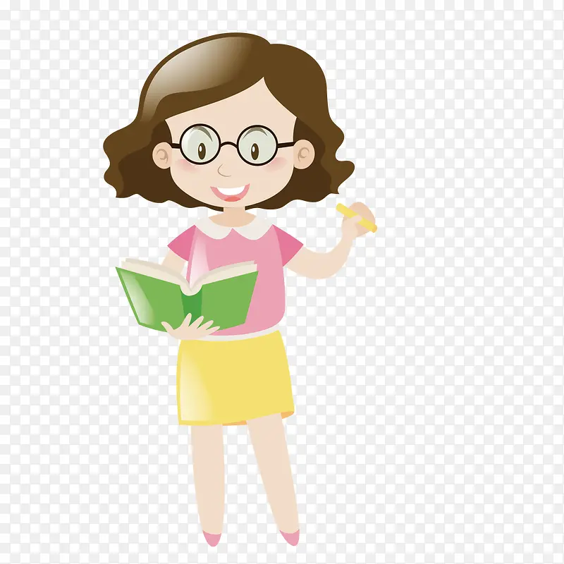矢量女老师PNG图片素材下载_图片编号9893524-PNG素材网