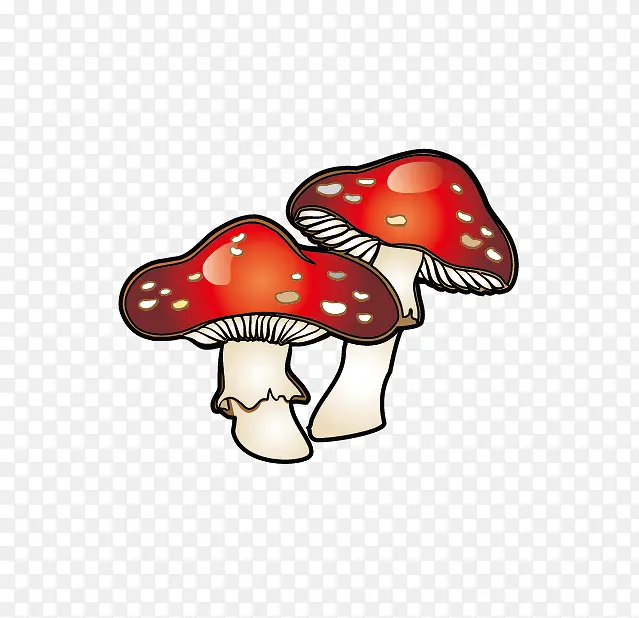 卡通蘑菇矢量素材