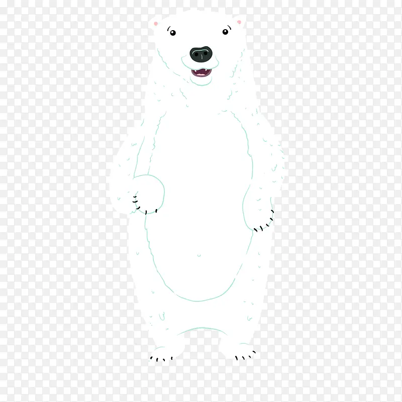 矢量北极熊