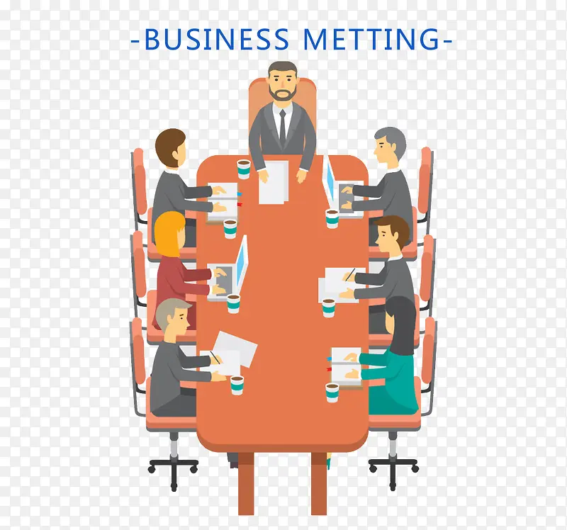 企业团队会议图