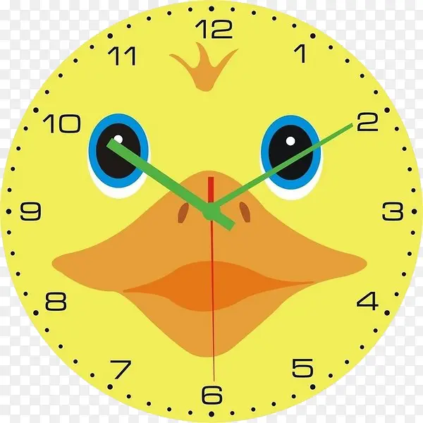 小黄鸭钟表