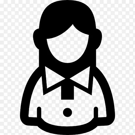 女人不经意的符号图标