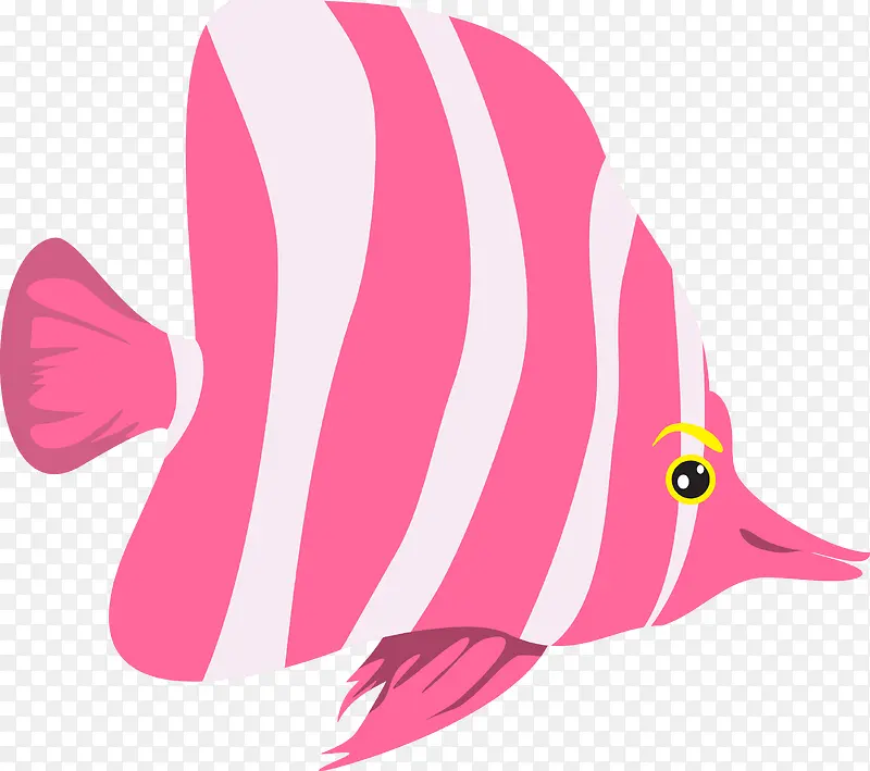 海鱼粉色矢量图