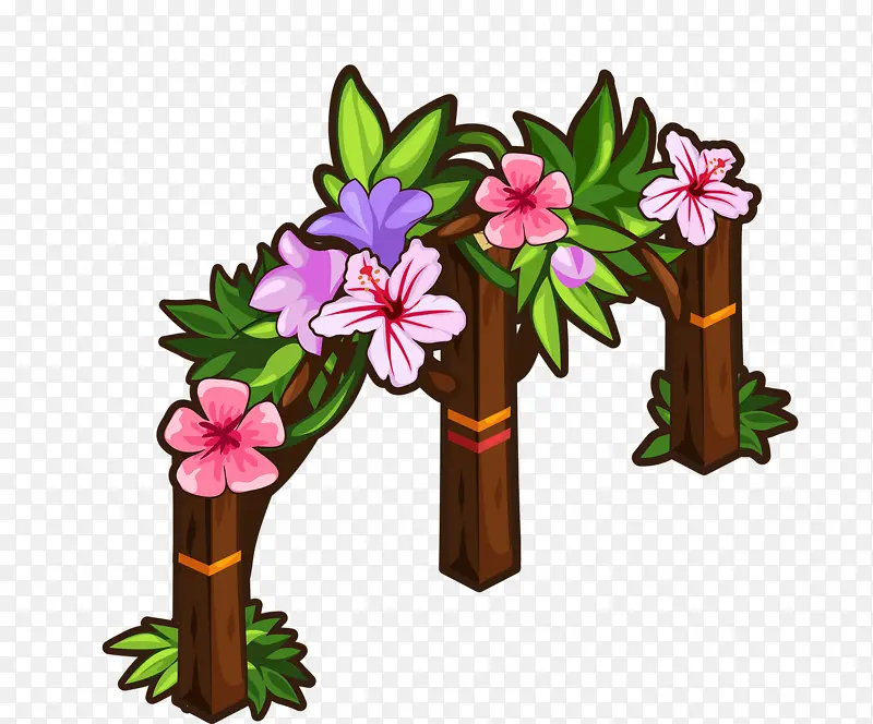 长满花的大门