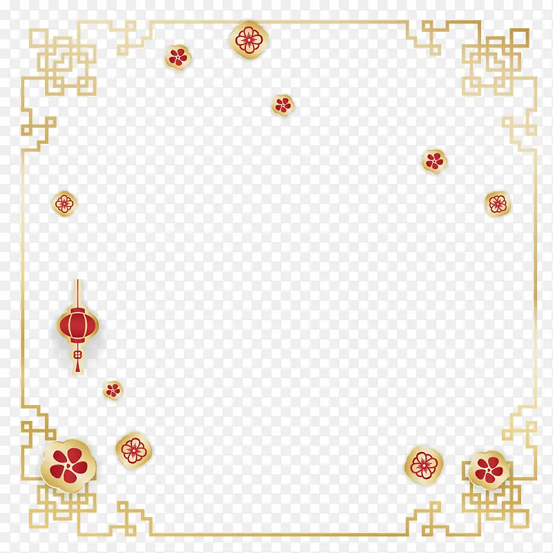 中国风金色春节边框装饰