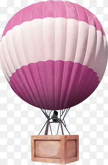 紫色粉色热气球图片